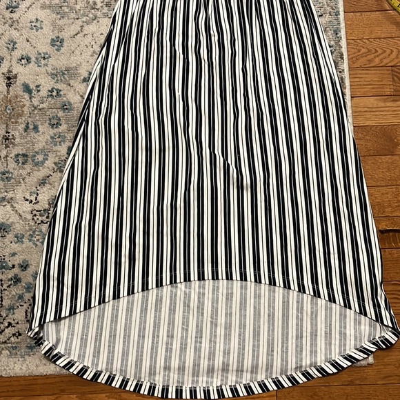 H&M Dresses Hm Basics Organic Cotton Striped Maxi Dress Poshmark